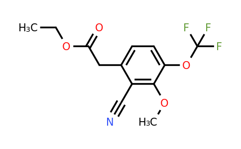 1806278-76-1 | Ethyl 2-cyano-3-methoxy-4-(trifluoromethoxy)phenylacetate