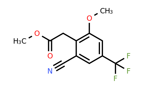 1806279-15-1 | Methyl 2-cyano-6-methoxy-4-(trifluoromethyl)phenylacetate