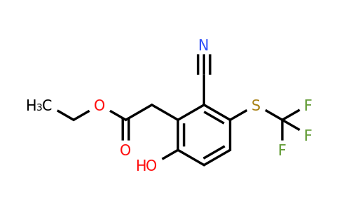 1806279-23-1 | Ethyl 2-cyano-6-hydroxy-3-(trifluoromethylthio)phenylacetate