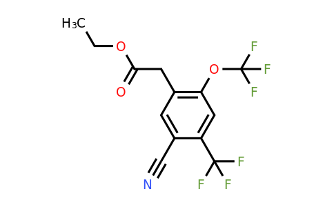 1806279-57-1 | Ethyl 5-cyano-2-trifluoromethoxy-4-(trifluoromethyl)phenylacetate