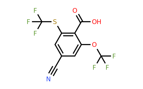 1806279-75-3 | 4-Cyano-2-trifluoromethoxy-6-(trifluoromethylthio)benzoic acid
