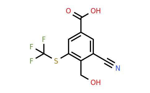 1806280-40-9 | 3-Cyano-4-hydroxymethyl-5-(trifluoromethylthio)benzoic acid