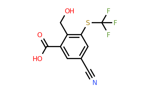 1806280-49-8 | 5-Cyano-2-hydroxymethyl-3-(trifluoromethylthio)benzoic acid