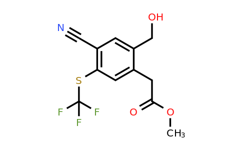 1806280-87-4 | Methyl 4-cyano-2-hydroxymethyl-5-(trifluoromethylthio)phenylacetate