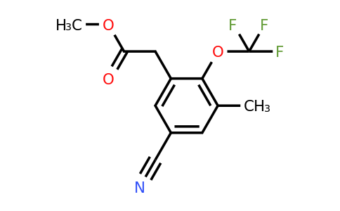 1806281-12-8 | Methyl 5-cyano-3-methyl-2-(trifluoromethoxy)phenylacetate