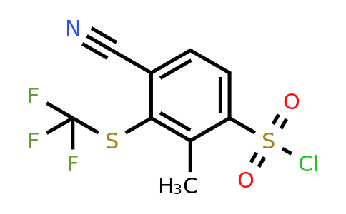 1806282-21-2 | 4-Cyano-2-methyl-3-(trifluoromethylthio)benzenesulfonyl chloride