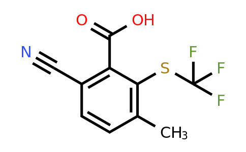 1806282-47-2 | 6-Cyano-3-methyl-2-(trifluoromethylthio)benzoic acid