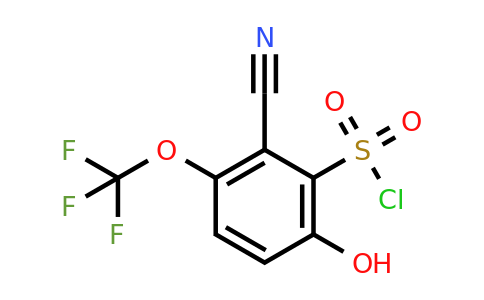 1806283-41-9 | 2-Cyano-6-hydroxy-3-(trifluoromethoxy)benzenesulfonylchloride