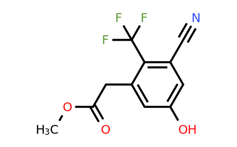 1806283-97-5 | Methyl 3-cyano-5-hydroxy-2-(trifluoromethyl)phenylacetate