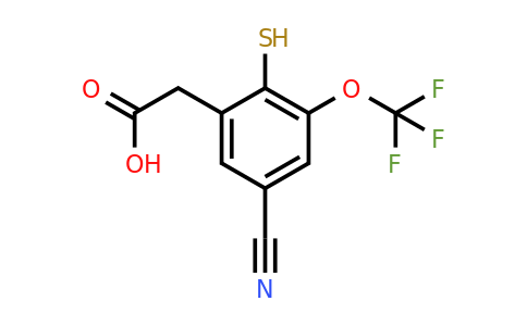 1806284-63-8 | 5-Cyano-2-mercapto-3-(trifluoromethoxy)phenylacetic acid