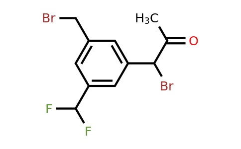 1806284-87-6 | 1-Bromo-1-(3-(bromomethyl)-5-(difluoromethyl)phenyl)propan-2-one