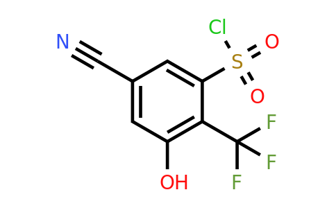 1806285-10-8 | 5-Cyano-3-hydroxy-2-(trifluoromethyl)benzenesulfonylchloride