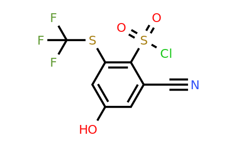 1806285-50-6 | 2-Cyano-4-hydroxy-6-(trifluoromethylthio)benzenesulfonylchloride