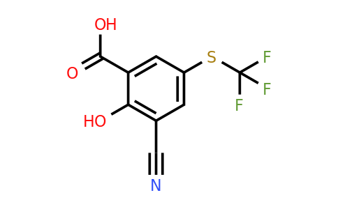 1806285-61-9 | 3-Cyano-2-hydroxy-5-(trifluoromethylthio)benzoic acid