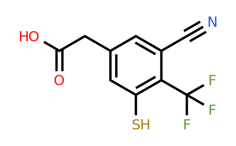 1806285-84-6 | 3-Cyano-5-mercapto-4-(trifluoromethyl)phenylacetic acid