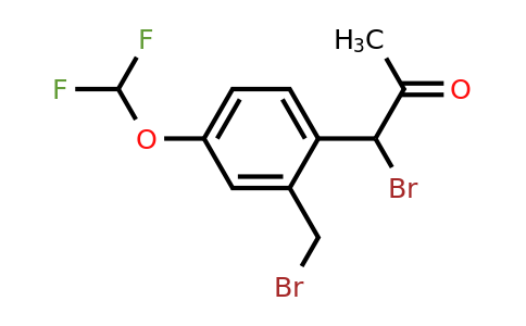 1806286-97-4 | 1-Bromo-1-(2-(bromomethyl)-4-(difluoromethoxy)phenyl)propan-2-one