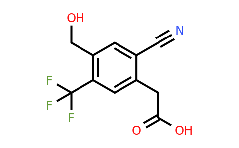 1806287-43-3 | 2-Cyano-4-hydroxymethyl-5-(trifluoromethyl)phenylacetic acid