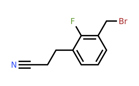 1806287-71-7 | 3-(Bromomethyl)-2-fluorophenylpropanenitrile