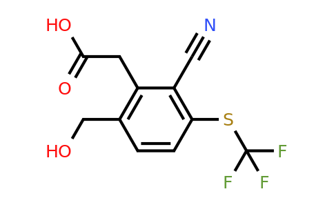 1806288-45-8 | 2-Cyano-6-hydroxymethyl-3-(trifluoromethylthio)phenylacetic acid