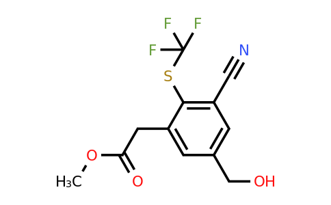 1806288-67-4 | Methyl 3-cyano-5-hydroxymethyl-2-(trifluoromethylthio)phenylacetate