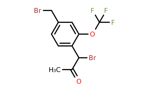 1806289-00-8 | 1-Bromo-1-(4-(bromomethyl)-2-(trifluoromethoxy)phenyl)propan-2-one