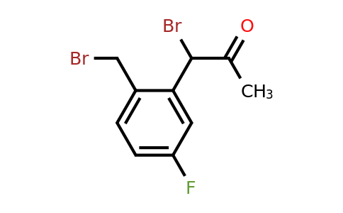 1806289-02-0 | 1-Bromo-1-(2-(bromomethyl)-5-fluorophenyl)propan-2-one