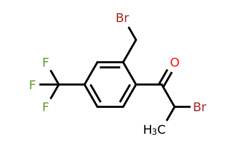1806289-66-6 | 2-Bromo-1-(2-(bromomethyl)-4-(trifluoromethyl)phenyl)propan-1-one