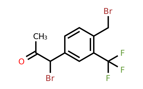 1806289-97-3 | 1-Bromo-1-(4-(bromomethyl)-3-(trifluoromethyl)phenyl)propan-2-one