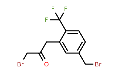 1806290-02-7 | 1-Bromo-3-(5-(bromomethyl)-2-(trifluoromethyl)phenyl)propan-2-one