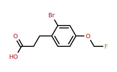 1806292-61-4 | 3-(2-Bromo-4-(fluoromethoxy)phenyl)propanoic acid