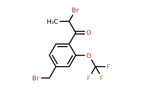 1806292-69-2 | 2-Bromo-1-(4-(bromomethyl)-2-(trifluoromethoxy)phenyl)propan-1-one