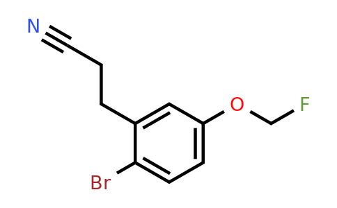 1806292-75-0 | 3-(2-Bromo-5-(fluoromethoxy)phenyl)propanenitrile