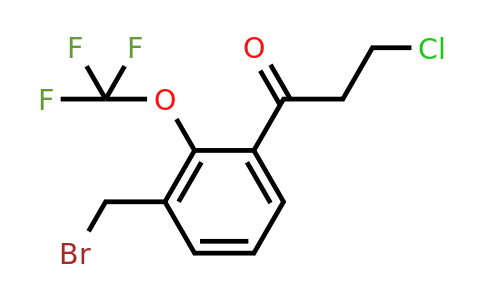 1806292-76-1 | 1-(3-(Bromomethyl)-2-(trifluoromethoxy)phenyl)-3-chloropropan-1-one