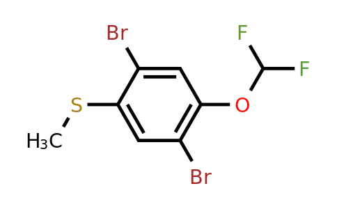1806293-87-7 | 2,5-Dibromo-4-(difluoromethoxy)thioanisole