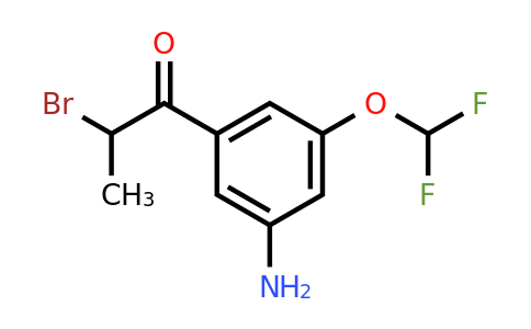 1806295-54-4 | 1-(3-Amino-5-(difluoromethoxy)phenyl)-2-bromopropan-1-one