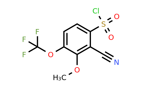 1806295-68-0 | 2-Cyano-3-methoxy-4-(trifluoromethoxy)benzenesulfonylchloride