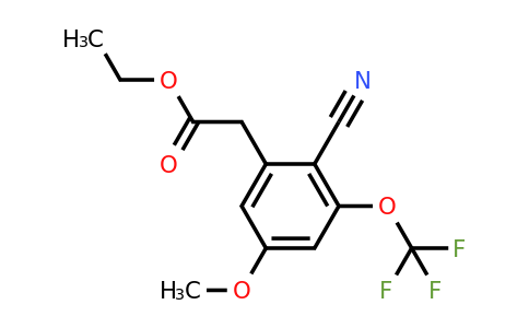 1806296-17-2 | Ethyl 2-cyano-5-methoxy-3-(trifluoromethoxy)phenylacetate
