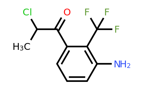 1806296-25-2 | 1-(3-Amino-2-(trifluoromethyl)phenyl)-2-chloropropan-1-one