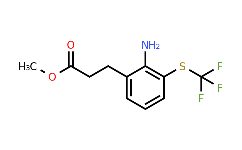 1806296-61-6 | Methyl 3-(2-amino-3-(trifluoromethylthio)phenyl)propanoate
