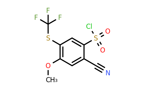 1806296-86-5 | 2-Cyano-4-methoxy-5-(trifluoromethylthio)benzenesulfonylchloride