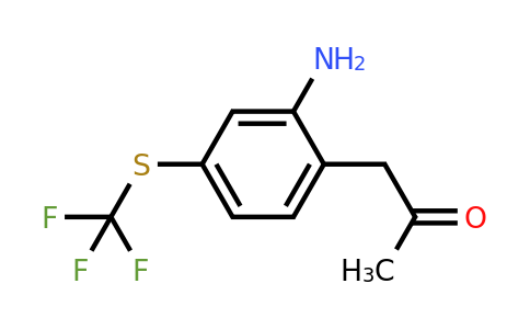 1806296-87-6 | 1-(2-Amino-4-(trifluoromethylthio)phenyl)propan-2-one