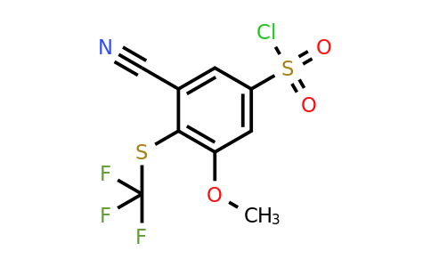 1806296-90-1 | 3-Cyano-5-methoxy-4-(trifluoromethylthio)benzenesulfonylchloride