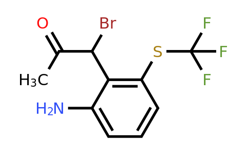 1806296-94-5 | 1-(2-Amino-6-(trifluoromethylthio)phenyl)-1-bromopropan-2-one