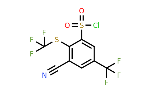 1806297-05-1 | 3-Cyano-5-trifluoromethyl-2-(trifluoromethylthio)benzenesulfonylchloride