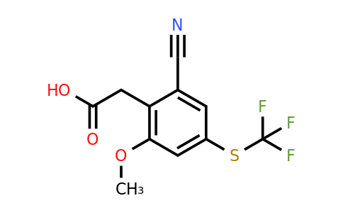 1806297-11-9 | 2-Cyano-6-methoxy-4-(trifluoromethylthio)phenylacetic acid