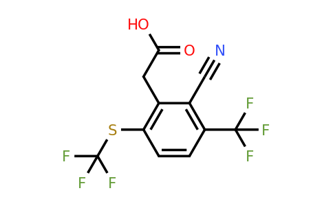1806297-60-8 | 2-Cyano-3-trifluoromethyl-6-(trifluoromethylthio)phenylacetic acid