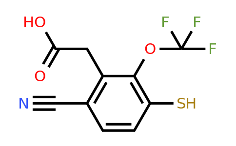 1806297-77-7 | 6-Cyano-3-mercapto-2-(trifluoromethoxy)phenylacetic acid
