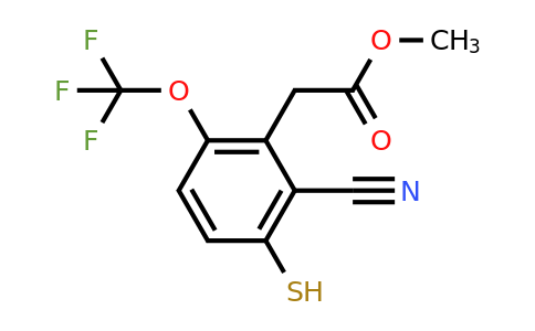 1806297-99-3 | Methyl 2-cyano-3-mercapto-6-(trifluoromethoxy)phenylacetate