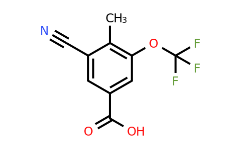 1806298-19-0 | 3-Cyano-4-methyl-5-(trifluoromethoxy)benzoic acid