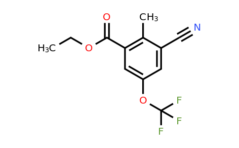 1806298-27-0 | Ethyl 3-cyano-2-methyl-5-(trifluoromethoxy)benzoate